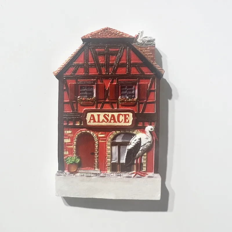 

France Alsace Buyeux Fridge Stickers Travelling Souvenirs Home Decoration Photo Wall Magnetic Stickers Fridge Magnets Gifts