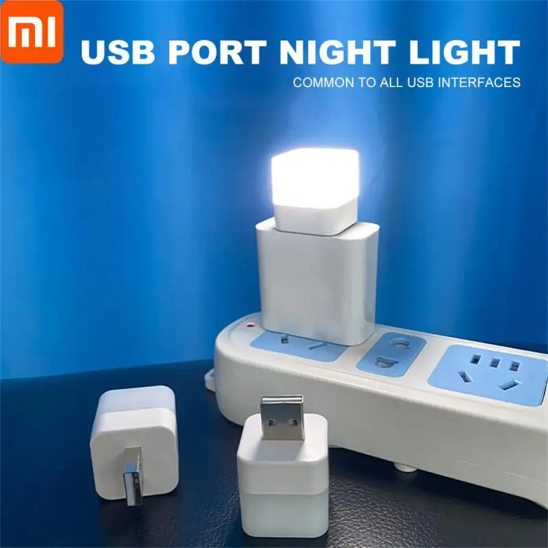 

Ночной миниатюрный светодиодный USB-светильник XIAOMI, лампа с внешним аккумулятором и зарядкой от USB, маленькие круглые лампы для чтения и защи...