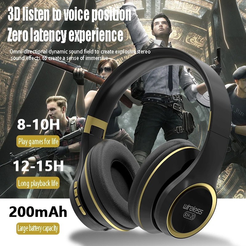 

KH20 Bluetooth Headset Business Phone Headset E-sports Game Headset New Product