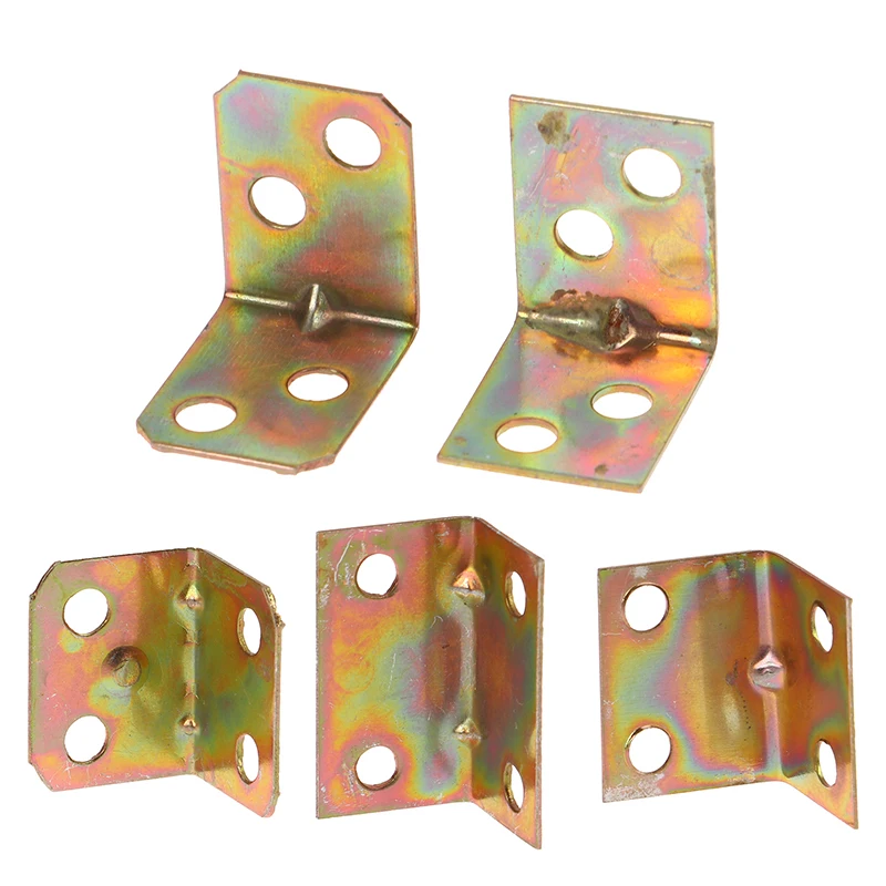 

10PCS 90 Degree Right Angle Support Sheet Iron Corner Brace Connector L-shaped Holder Wall Rack Decor Furniture Hardware new