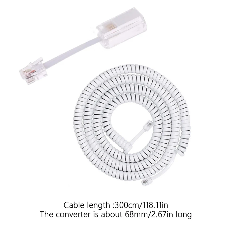 Y1UB 1 комплект RJ9 телефонный шнур устройство для распутывания телефонного шнура