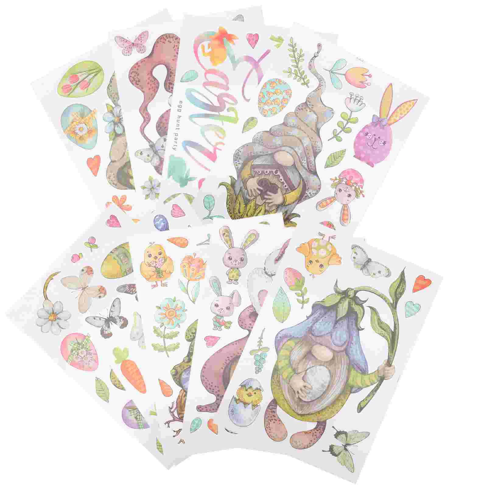 

Window Glass Stickers Bunny Decor Window Sticker Decor Cartoon Door Sticker Pvc Carrot Window Sticker