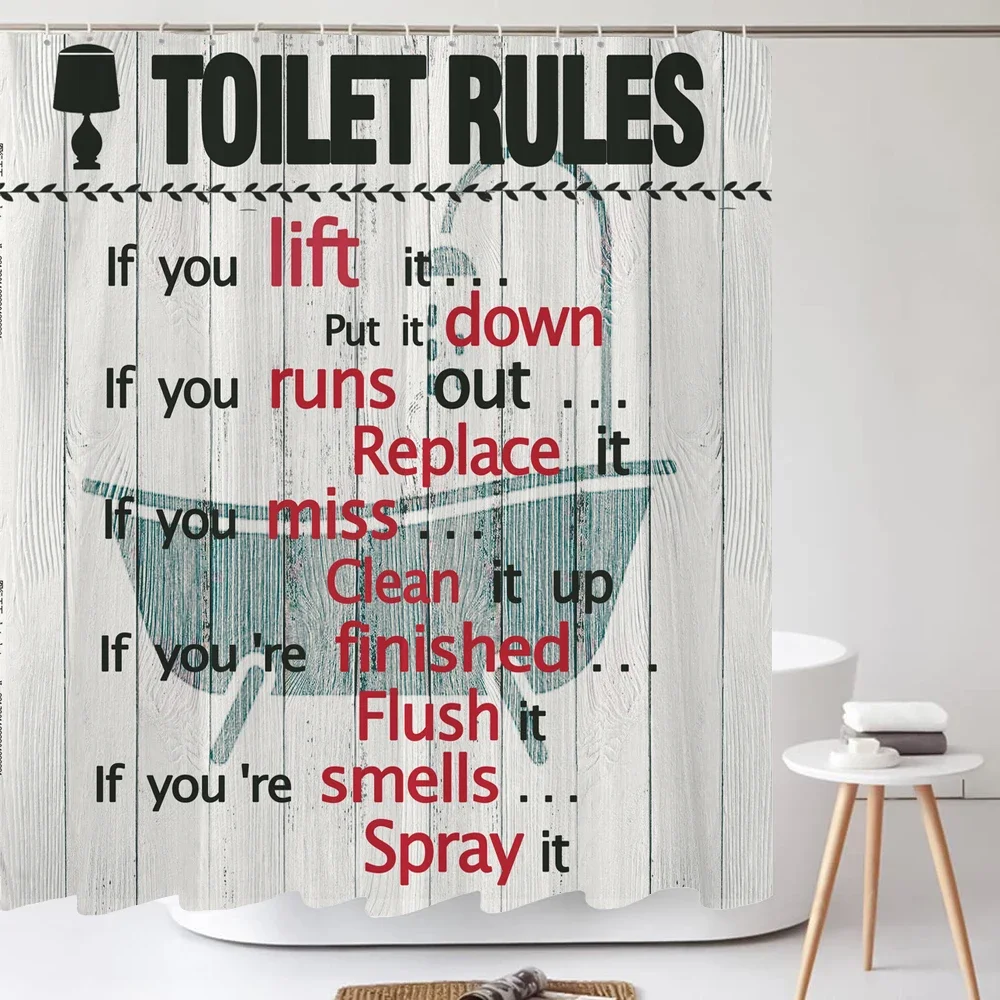 Черно-белая занавеска для душа Moderna