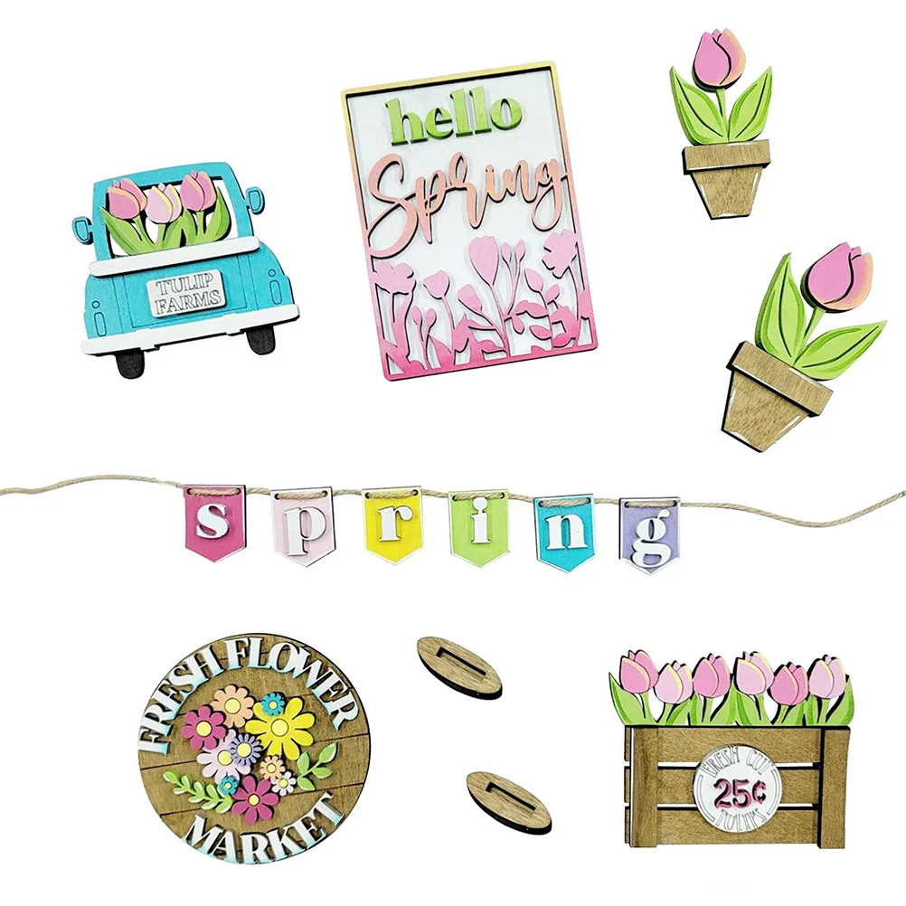 

9 шт., весенние элементы для украшения лотков