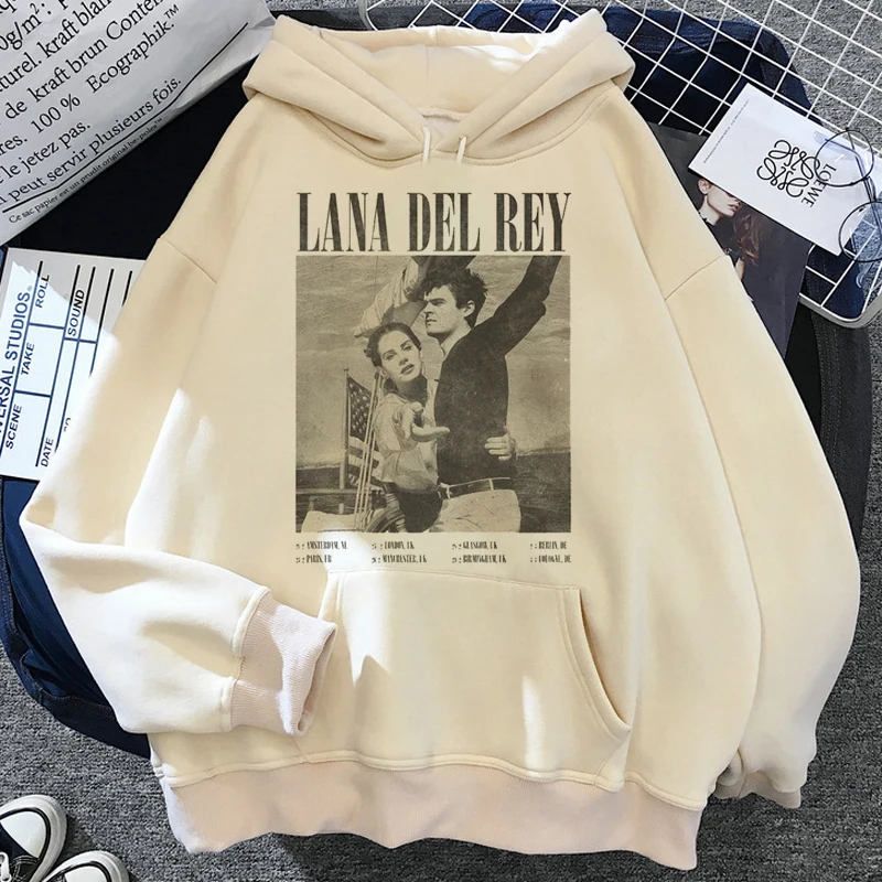 

Lana Del Rey Hoodies Women Y2k Aesthetic Hip Hop Harajuku Korea Women Sweatshirts Clothing Grunge