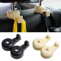 2pcs blackbeige car headrest hook seat back hanger handbag purse grocery cloth clip 10x3x2cm headrest hooks