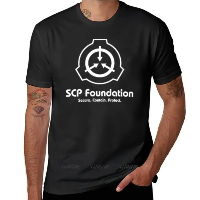 

SCP Foundation (in White) T-Shirt aesthetic clothes oversized t shirt kawaii clothes heavy weight t shirts for men