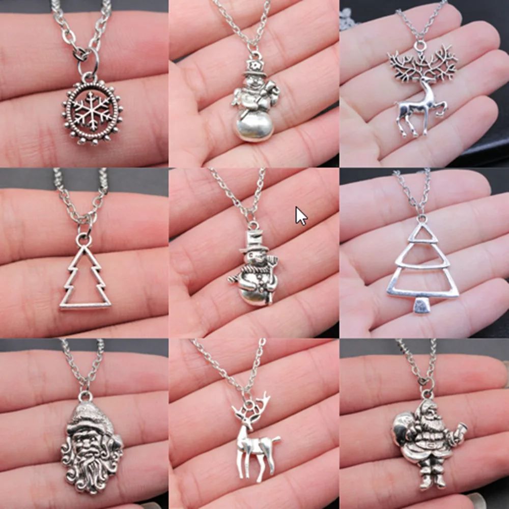 

1 шт. Рождественские Подвески, модное ожерелье, винтажное ожерелье в подарок