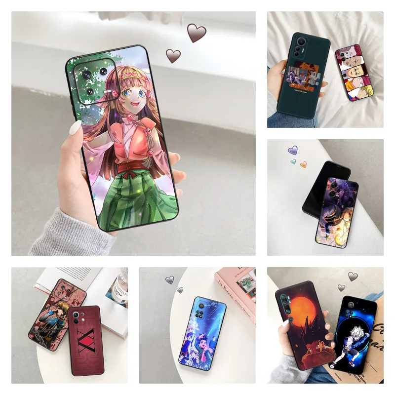 

Silicone Black Phone Cases for Redmi Note 12 Pro 11 SE 11S A1 Plus 10C Prime 11E 11T 10 Lite 10S Hunter X Hunter Kurapika Cover