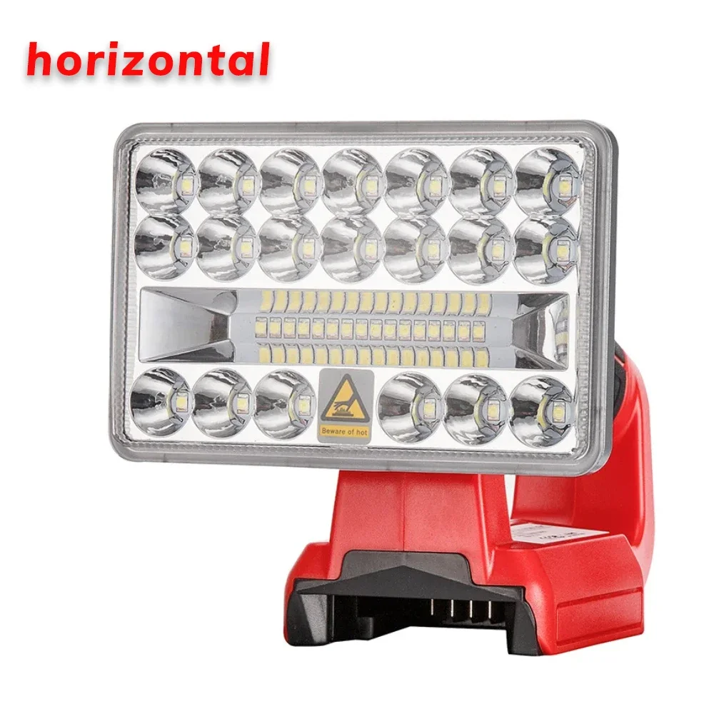 Портативный фонарь для Milwaukee M18 Tools, литий-ионный аккумулятор 18 Вт, с USB, для внутреннего и наружного применения, фонарик высокого качества