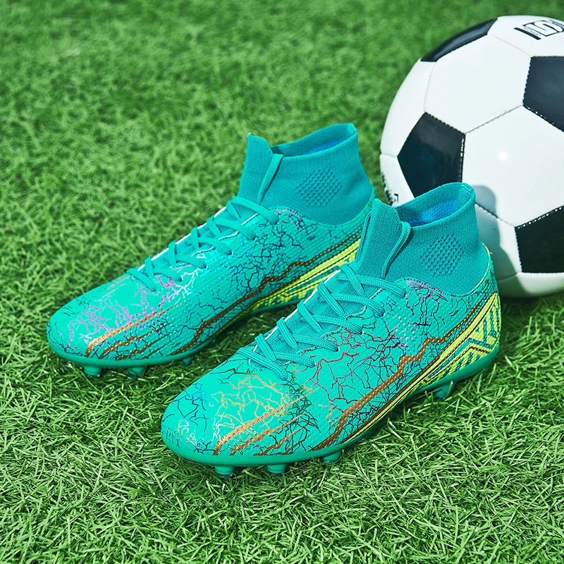 Brand Quality Football Boots Men's Soccer Shoes Cleats TF/FG Boys Wear-Resistant Football Sneakers Outdoor Futsal Training Shoes