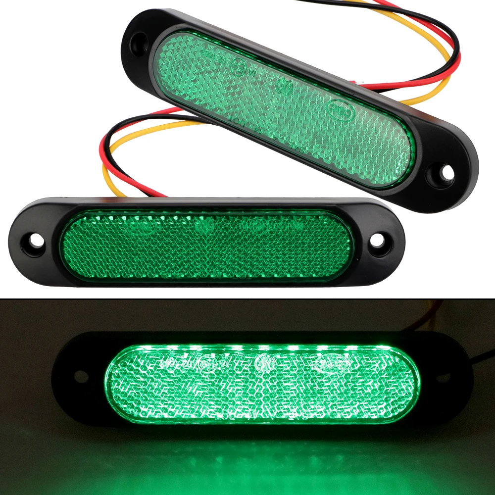 

27 LEDs Marine Yacht Side Light Constant + Strobe Lighting RV Lights Reflector 1 Pair Marker Lamp Truck Accessories E9