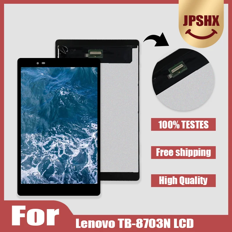 

Новый ЖК-дисплей для Lenovo Tab 3, 8 Plus, Tab3, P8, TB-8703F TB-8703N, 8703r, 8703f, 8703n, ЖК-дисплей, сенсорный экран, дигитайзер в сборе