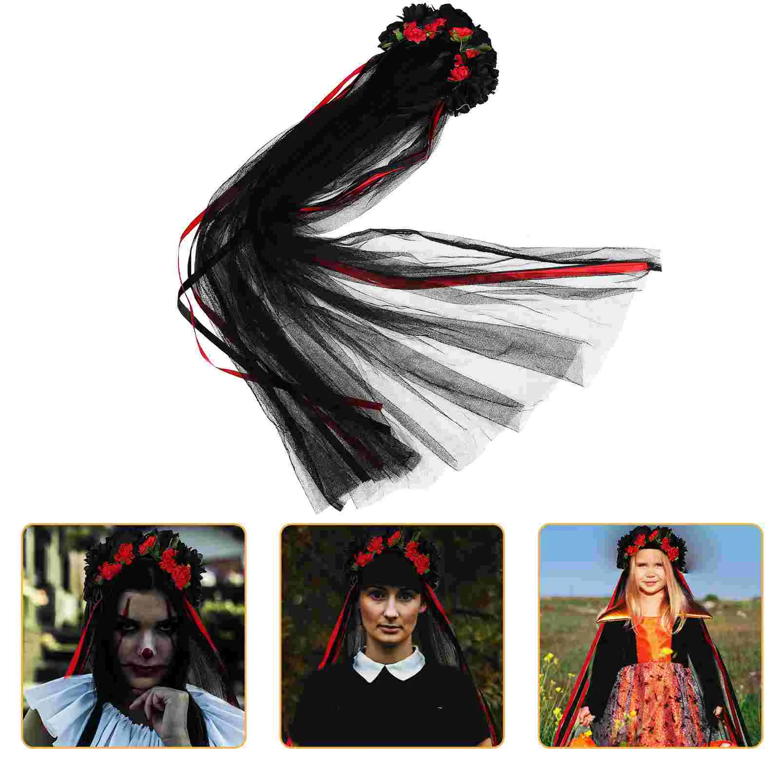 

Flower Headband Decorative Ribbon Floral Girls Girls Girls Girls Headbands For Girls For Girls For Girls Rose Halloween Women