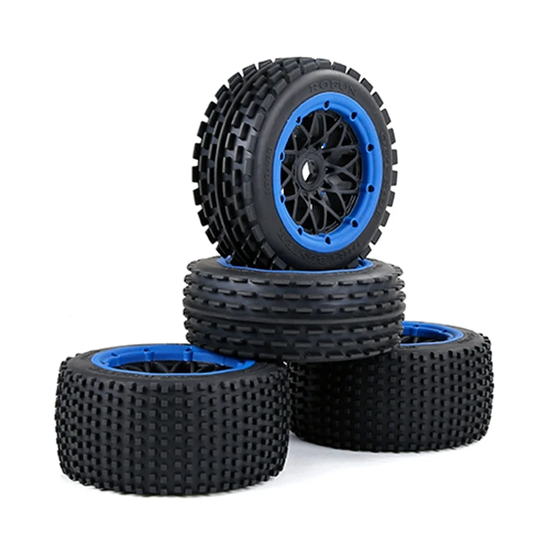 

Off-Road Front and Rear Tyres Thickened Wheel Set for 1/5 HPI ROFUN ROVAN KM BAJA 5B Rc Car Parts