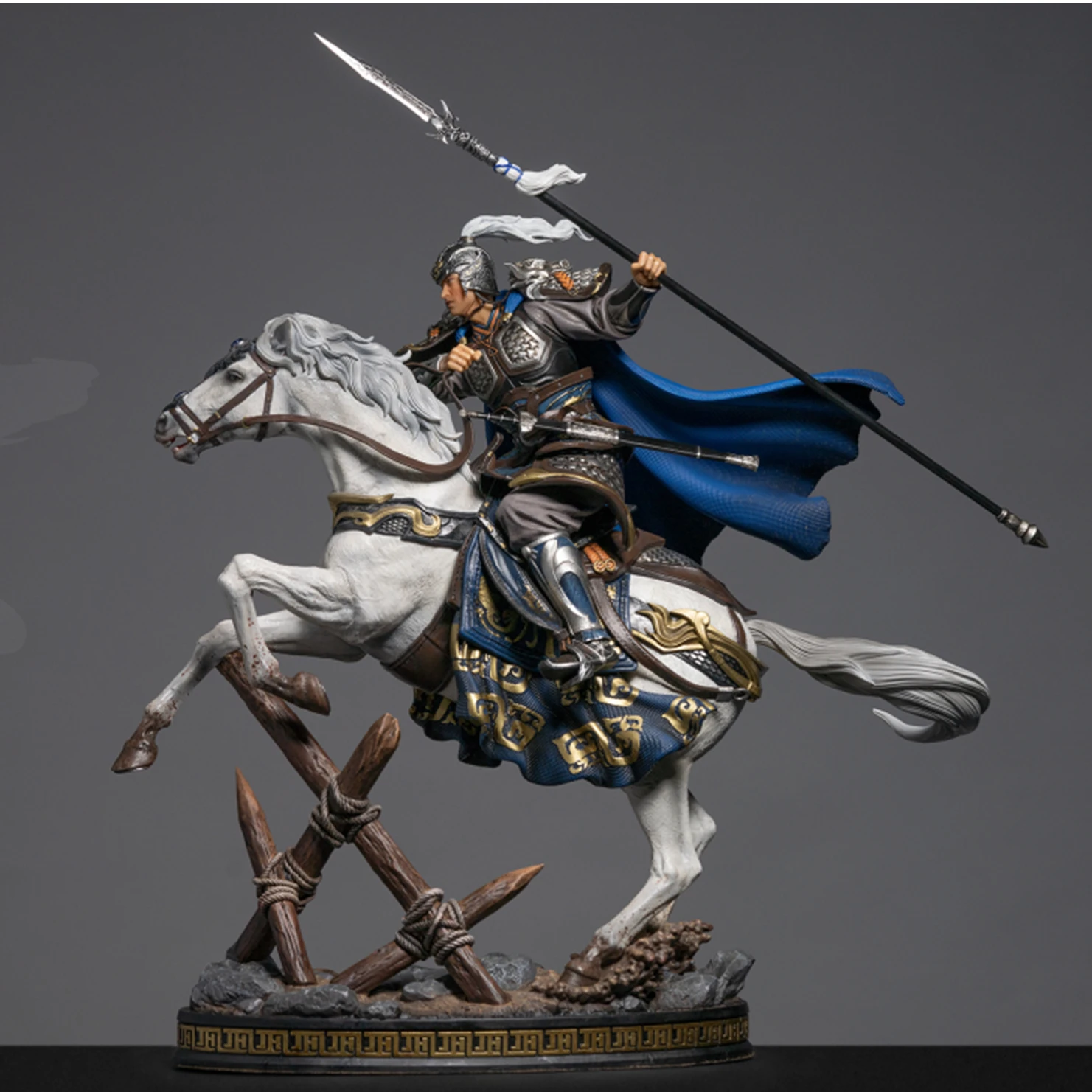 

Фигурки три царства генералы Чжао Юнь, медная цветная фигурка, Декор, модель GK, украшения, экшн-коллекция, набор для гаража