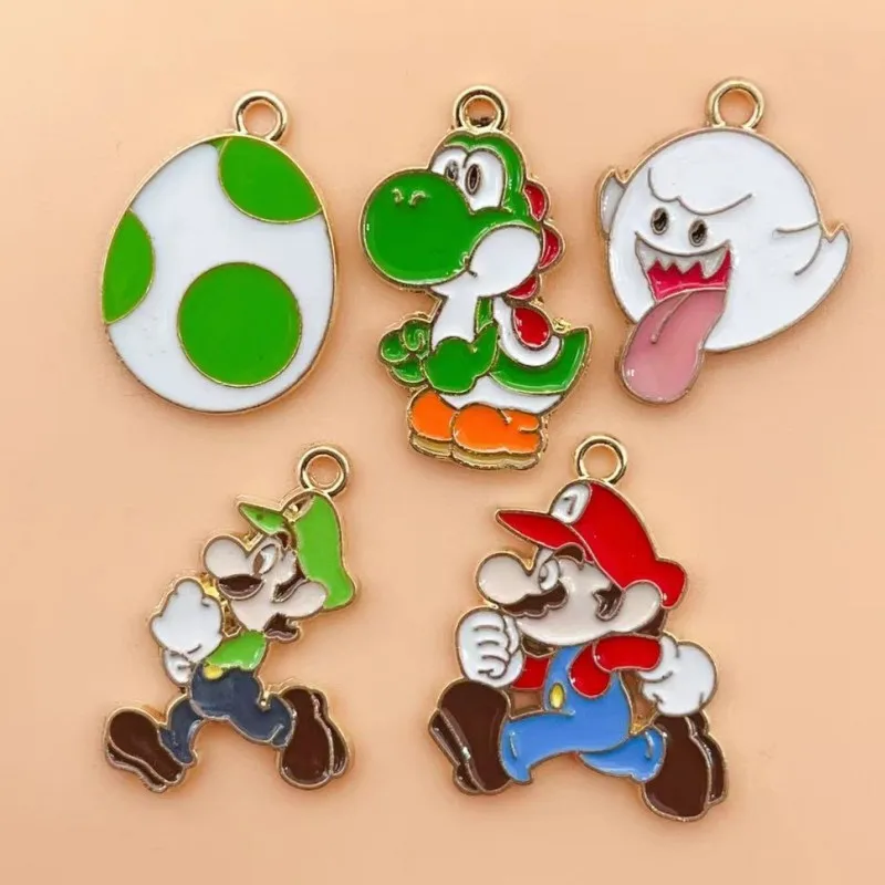 

10 шт., эмалевые металлические подвески в виде динозавра