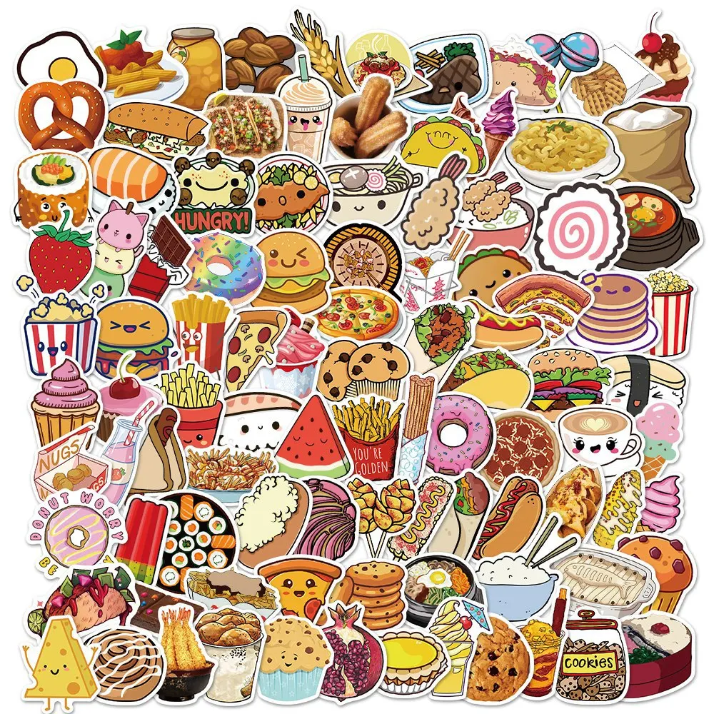 

Наклейки для гурманов, чая, напитков, десертов, гамбургеров, граффити, гитара, мотоцикл, чемодан, Классическая Игрушка 100, 10/30/50/01266 шт.