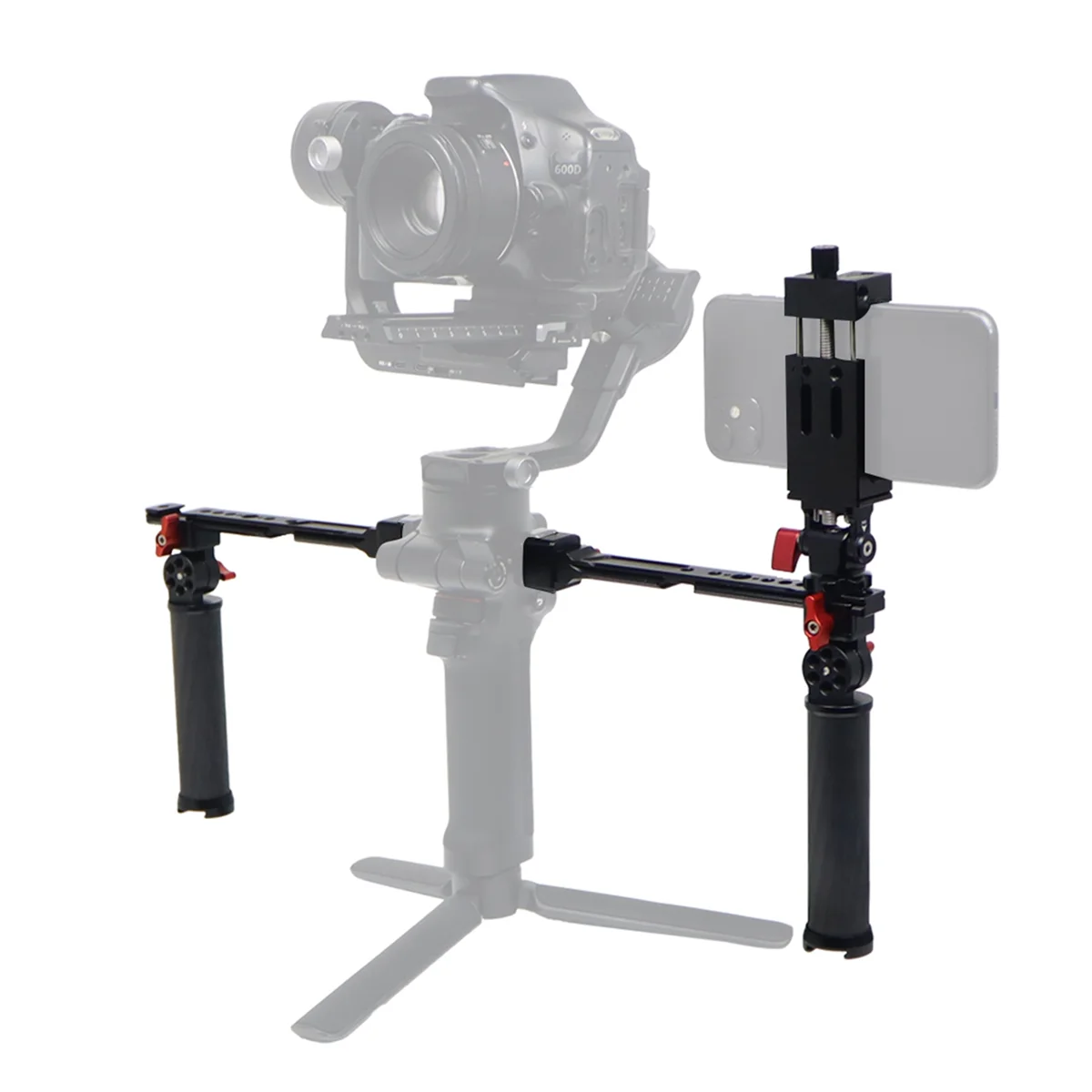 Для DJI Ruying RSC 2 RS2 Ручка-горшок Портативный двойной ручной стабилизатор Складная