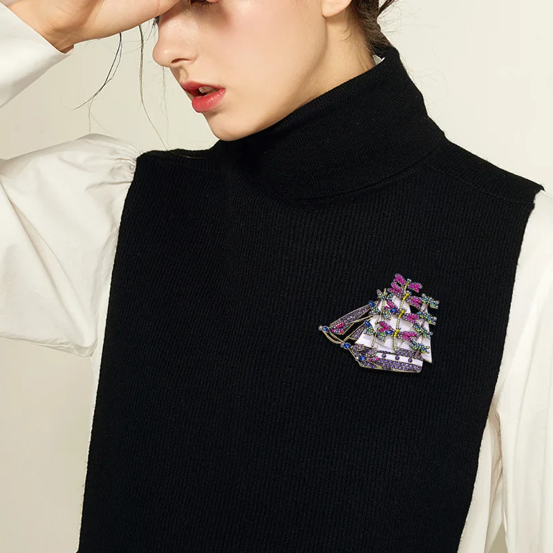 Набор брошей в форме стрекозы большой размер модные аксессуары ювелирные