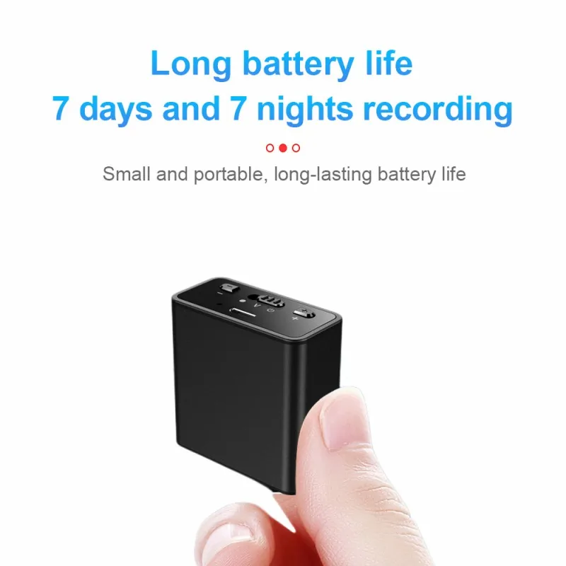 

Long Lasting Sound Recorder Mp3 HD Noise Reduction Intelligent Voice Control Recorder Espia Magnetic adsorption Recording Devic