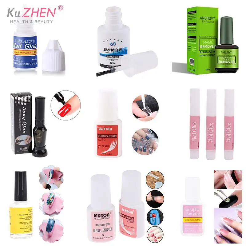 

1PCS Nail Glue Nail Glue For Nail Foil Sticker Adhesive Rhinestone Glue Gel Nail Polish DIY False Nail Decoration Manicure Tool