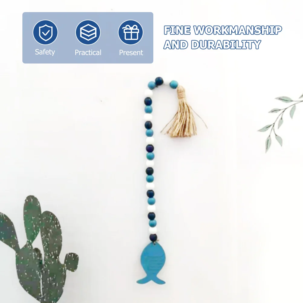 Декор морских бусин гирлянда с кисточками деревянная кухня фермерский дом висит