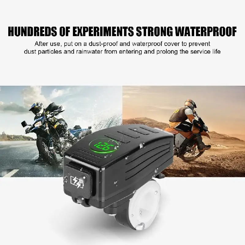 

Motorcycle 36W Phone Charger USB Fast Charging Dual Port Handlebar Rearview Mirror Mount Power Adapter GPS Charger Accessories