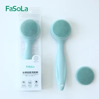 silicone facial cleanser brush soft hair face massage wash brush blackhead remover portable skin care tool