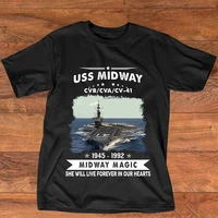 navy veteran proud uss midway cvcva 41 aircraft carrier lead ship t shirt summer cotton short sleeve o neck mens t shirt new