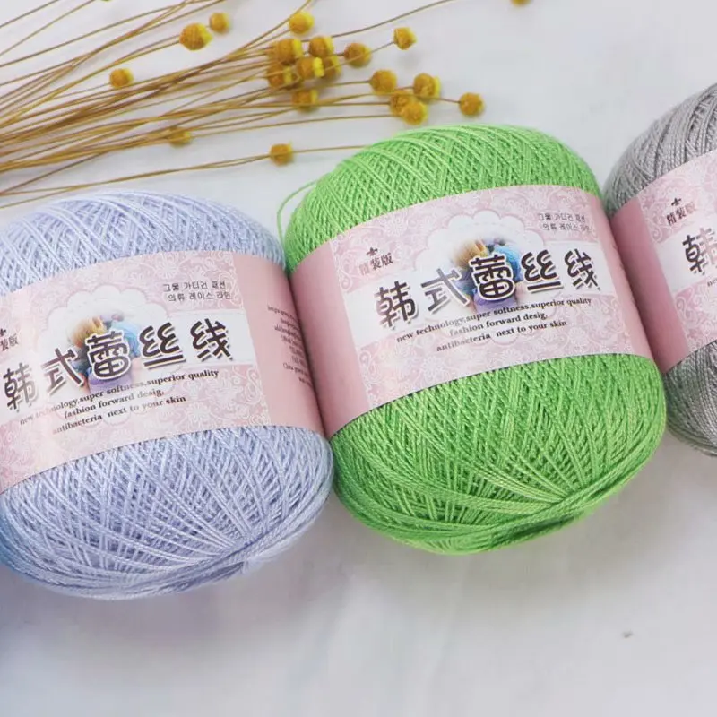

50g/PC Warm Lace Crochet Yarn Thin Cotton Thread 08# By 0.8MM for Hand Knitting Children Blanket Cloth Yarn Crochet Yarn