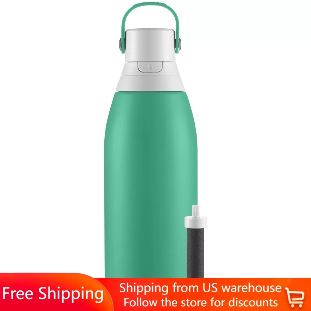 

Premium Stainless Steel Leak Proof Filtered Water Bottle Water Bottles Free Shipping Jade 32 Oz Sports Liter Camping Hiking
