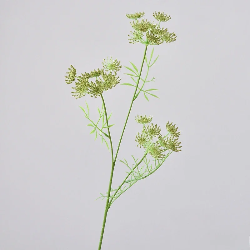 

Artificial 3 Head Lace Flower Window Furniture Soft Plastic Foam Flower Living Room Porch Decoration Silk Flower