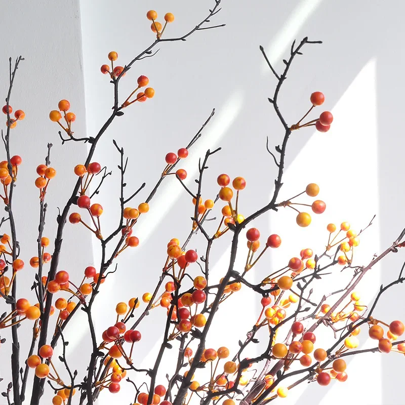 Реалистичные искусственные растения 110 см для украшения дома и отеля с красными