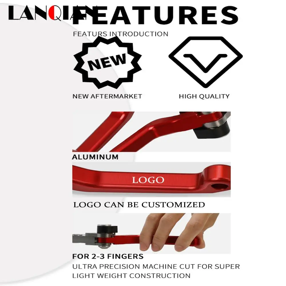 Алюминиевые рычаги для мотоциклов YAMAHA YZ450F YZ 450F YZ450 F 2008 CNC поворотные складные