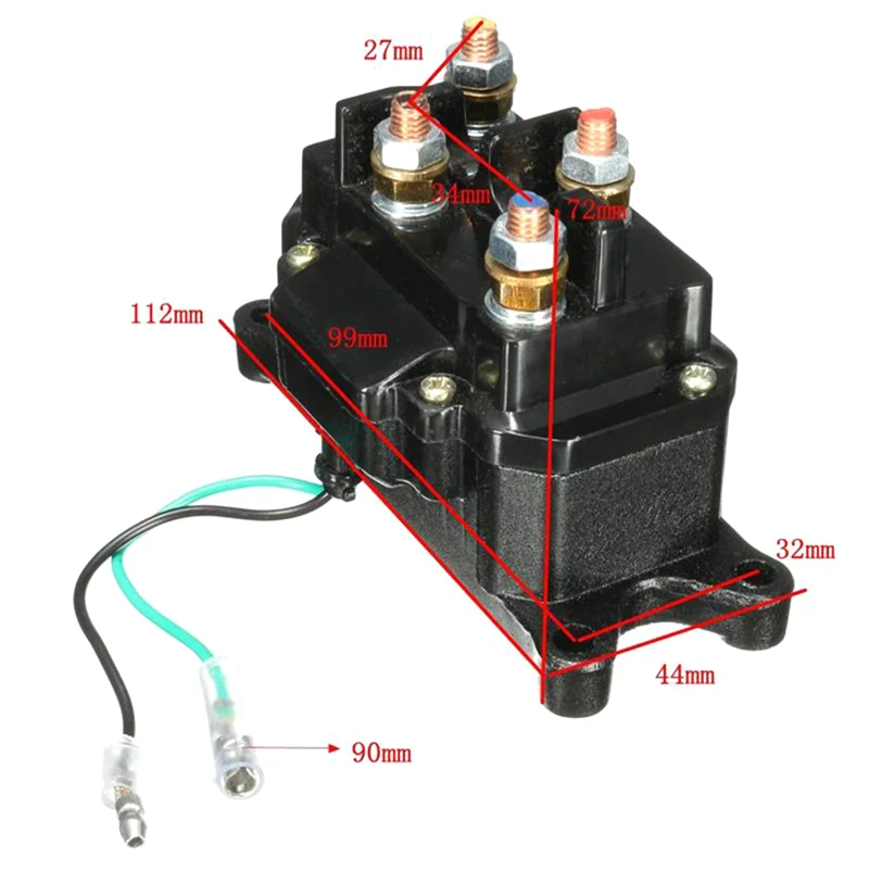 Электромагнитное реле 12 В контактор лебедка кулисный переключатель