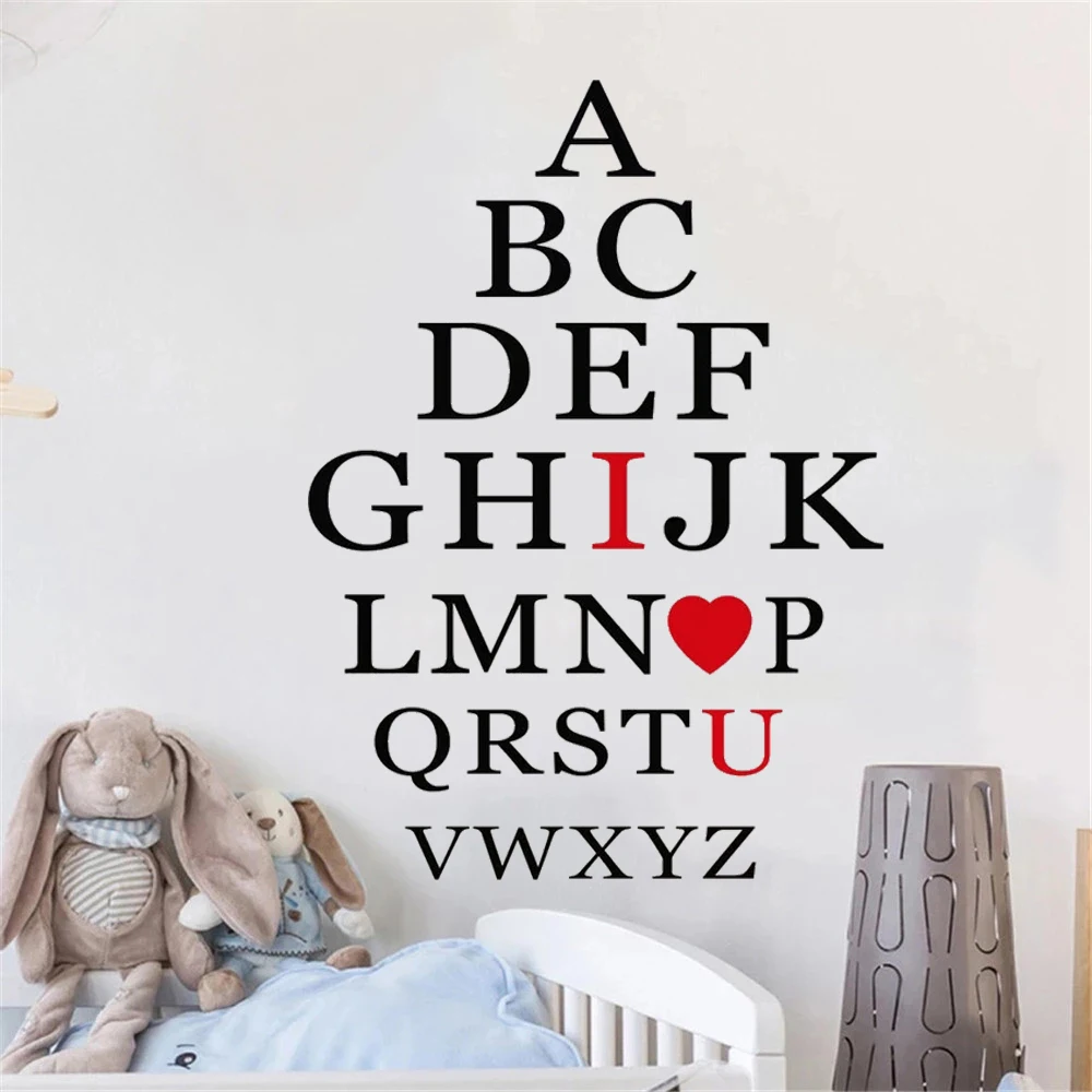 

ABC Alphabet Wall Decals Vinyl Stickers For Kids Bedroom Classroom Nursery Decor Murals Removable Poster Wallpaper HJ1691
