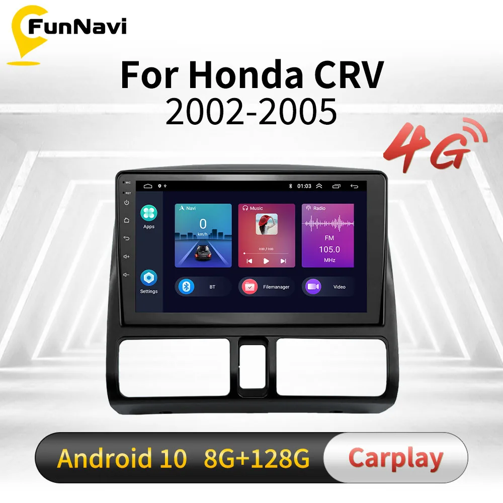 2 Din Android Car Stereo for Honda CRV CR-V 2001-2006 Car Radio Multimedia Player Navigation WIFI FM BT GPS Autoradio Head Unit