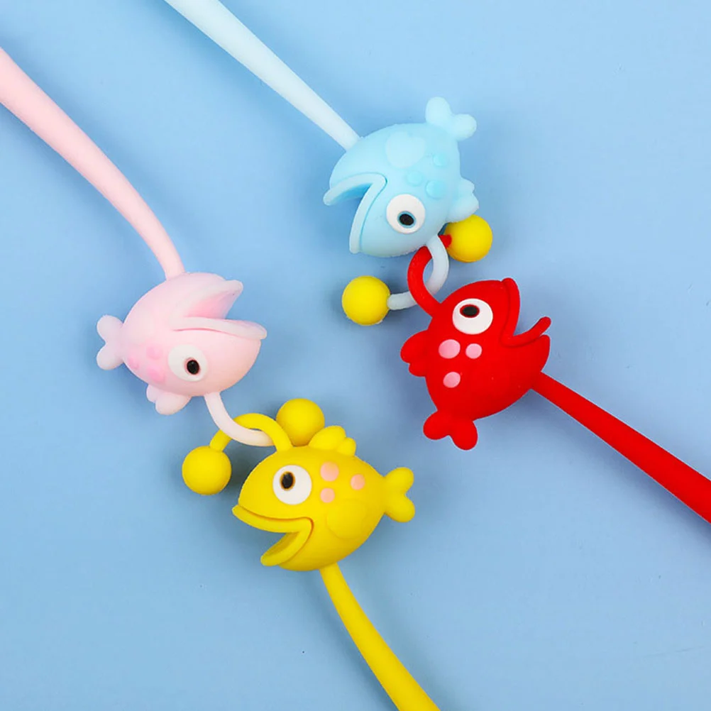 

4 Pcs Office Writing Pens Desk Students Kawaii Silica Gel Ink Ink Pens Creative
