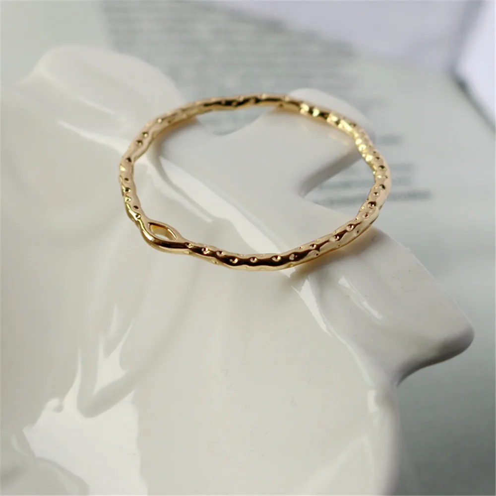 

14K gold wrapped color cast copper rattan 30mm Circle Pendant DIY Jewelry Necklace Pendant object hanging ring