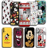 cute mickey minnie mouse phone case for xiaomi redmi note 10 10s 10t 10 9t 9s 9 pro max 5g redmi 10 9 9t 9a 9c soft funda black