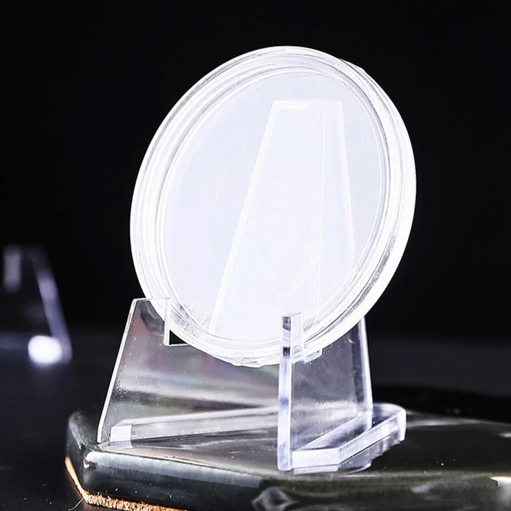 20 шт. подставки для дома держатель карт выставочный вызов монета прозрачный