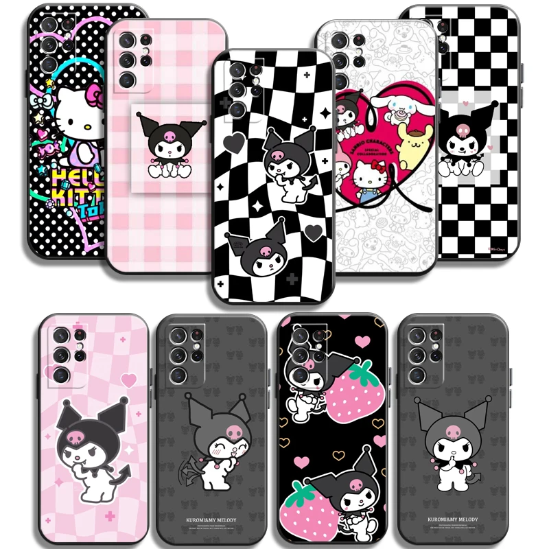 

Hello Kitty Kuromi Phone Cases For Samsung Galaxy A31 A32 4G A32 5G A42 5G A20 A21 A22 4G 5G Soft TPU Carcasa Back Cover