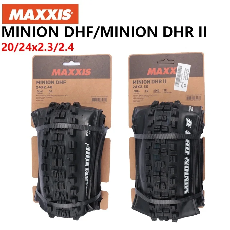 Фото MAXXIS MINION DHR II/DHF детские внедорожные бескамерные шины для горного велосипеда Downhill XC 20 дюймов 24-дюймовые шины для горного велосипеда №1