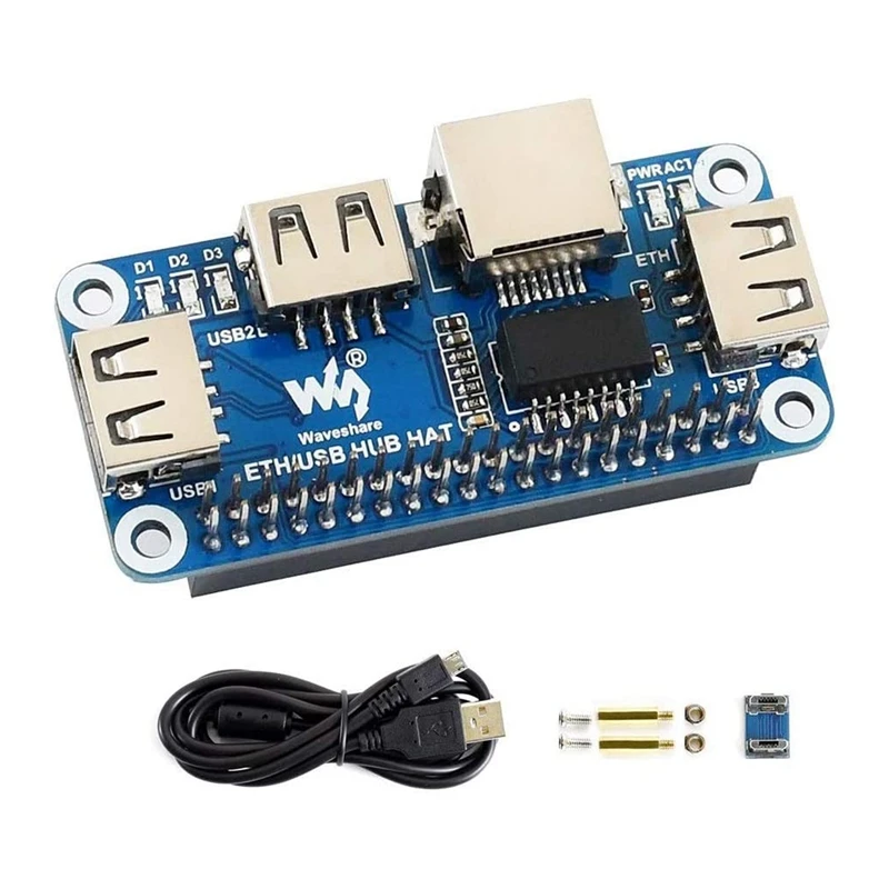 

Плата расширения Waveshare 5 в RJ45 для RPI Raspberry Pi Zero W WH 2W 2 3B Plus