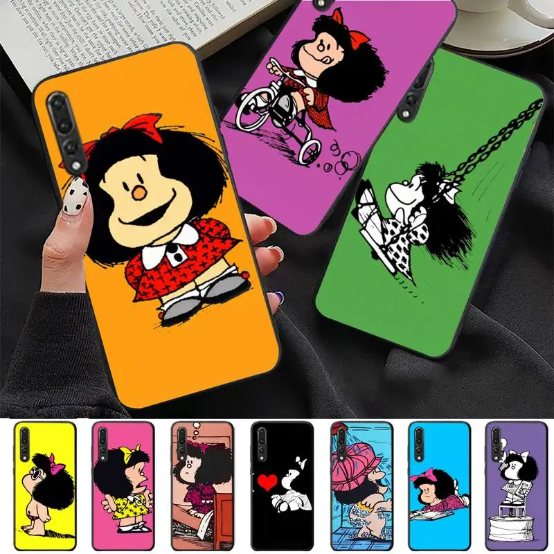 

Mafalda Phone Case for Huawei P30 40 20 10 8 9 lite pro plus Psmart2019