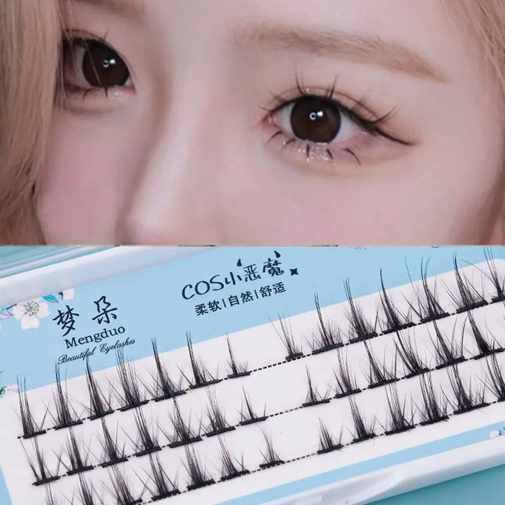 Модные накладные ресницы в стиле аниме искусственные ручной работы натуральные