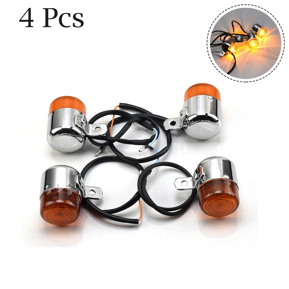 

New Practical TURN SIGNAL LIGHT 2-wire Connection Brand New High Quality Motorcycle Eye-catching Steel Turn Signal