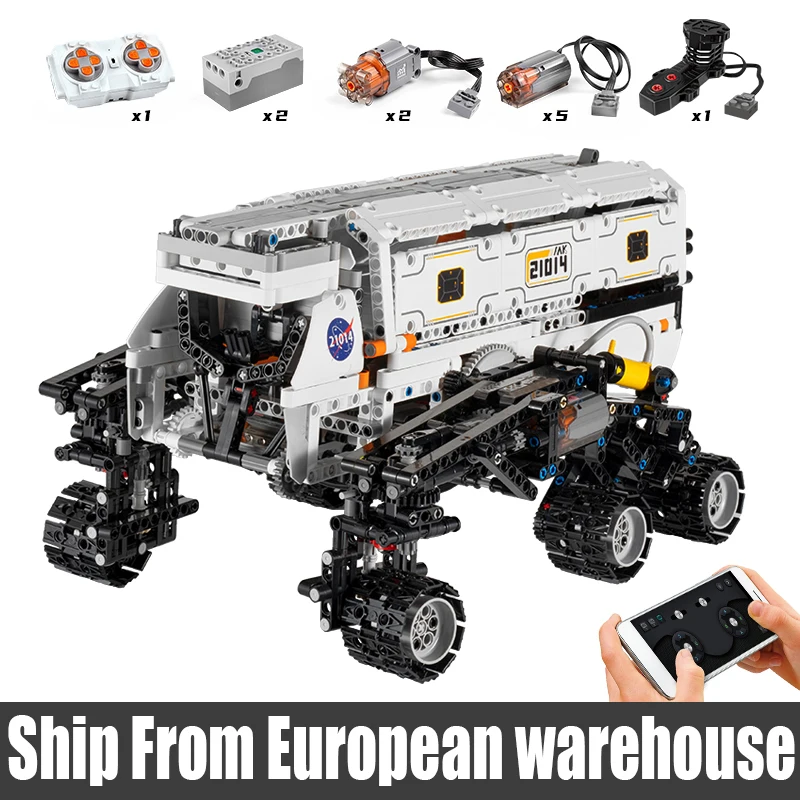 

Радиоуправляемая игрушка «Звездный план» Mold KING 21014, моторизованный Звездный Explorer автомобиль в сборе, высокотехнологичная модель автомобил...