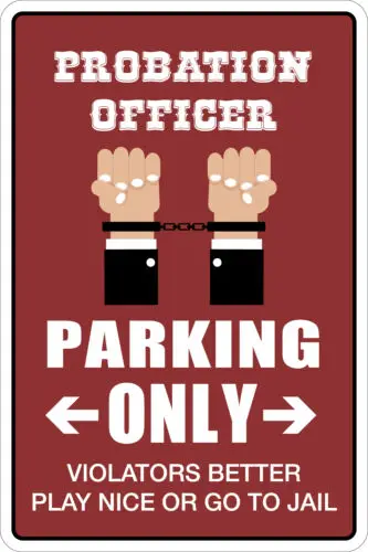 * Алюминий знак новинки металлический NS 131 только для офицера по парковке 8x12